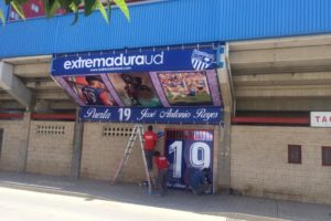 Trabajo especial en Estadio Francisco de La Hera en Homenaje a José Antonio Reyes